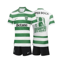 Kit de Niño - Sporting Principal 25/26 - Edición Bicampeón
