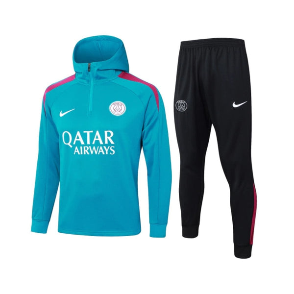PSG 24/25 - Conjunto de Entrenamiento - 1/2 Zip con Capucha